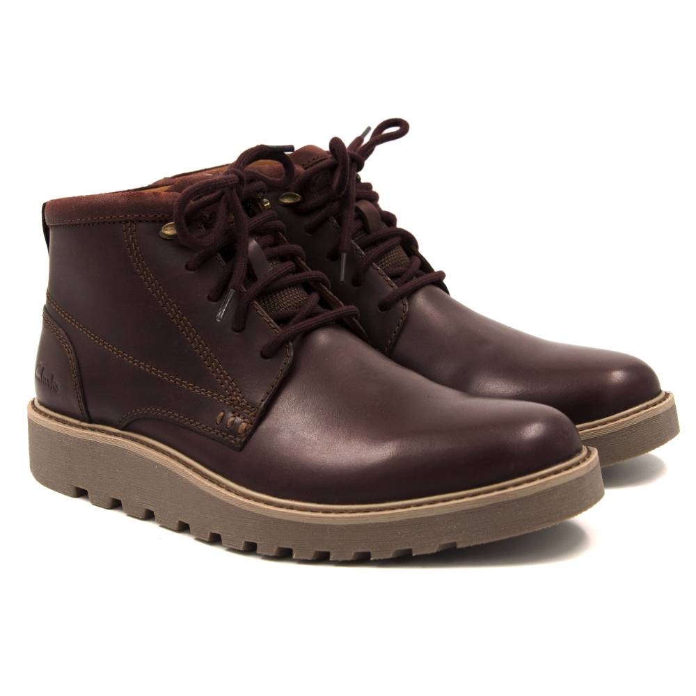 Clarks mens boots with on sale zipper