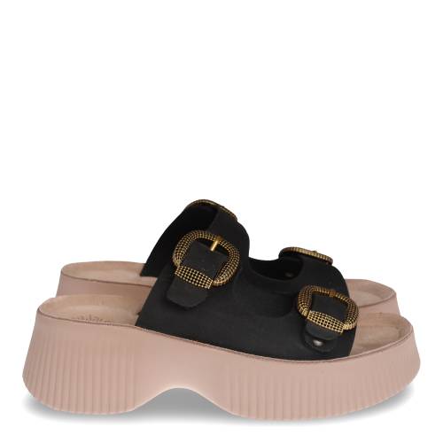 Γυναικείο Mule Fantasy Jasmine Μαύρο