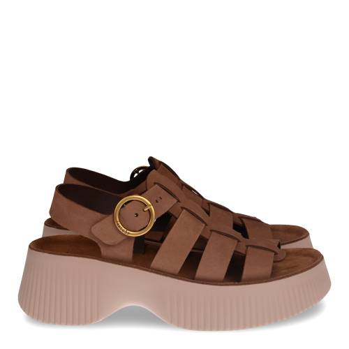 Γυναικείο Πέδιλο Fantasy Sandals Avril Καφέ