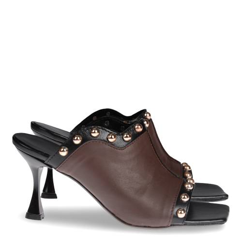 Γυναικείο Mule Wall Street 2-156-26248-99 Καφέ