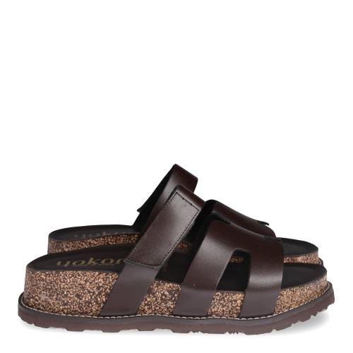 Γυναικείο Mule Yokono OCA-125 Καφέ