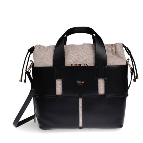 Γυναικεία Τσάντα Χειρός & Ώμου Replay FW3838.000 Μαύρο