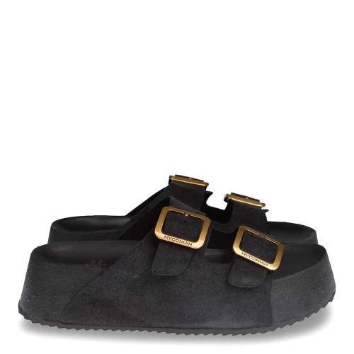 Γυναικείο Mule Myconian Sandals 29252 Μαύρο