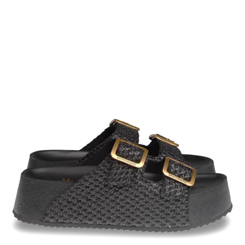 Γυναικείο Mule Myconian Sandals 29222 Μαύρο
