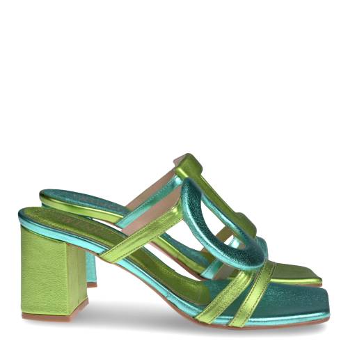 Γυναικείο Mule Swingg 25266 Πράσινο-Τυρκουάζ