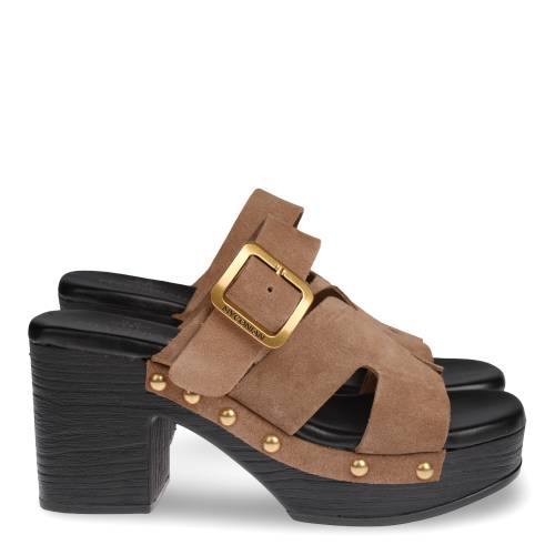 Γυναικείο Mule Myconian Sandals 31422 Πούρο