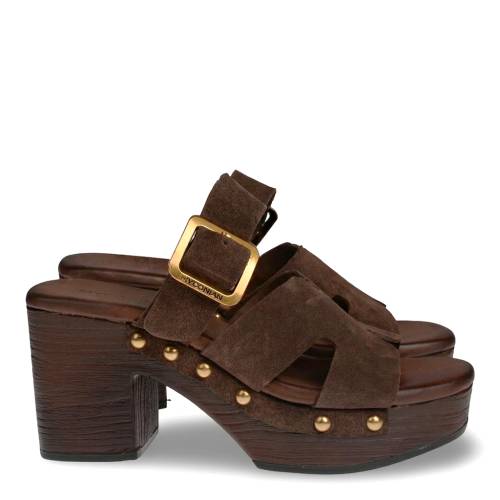 Γυναικείο Mule Myconian Sandals 31422 Καφέ
